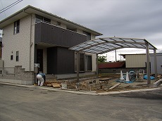 カーポート組立完成